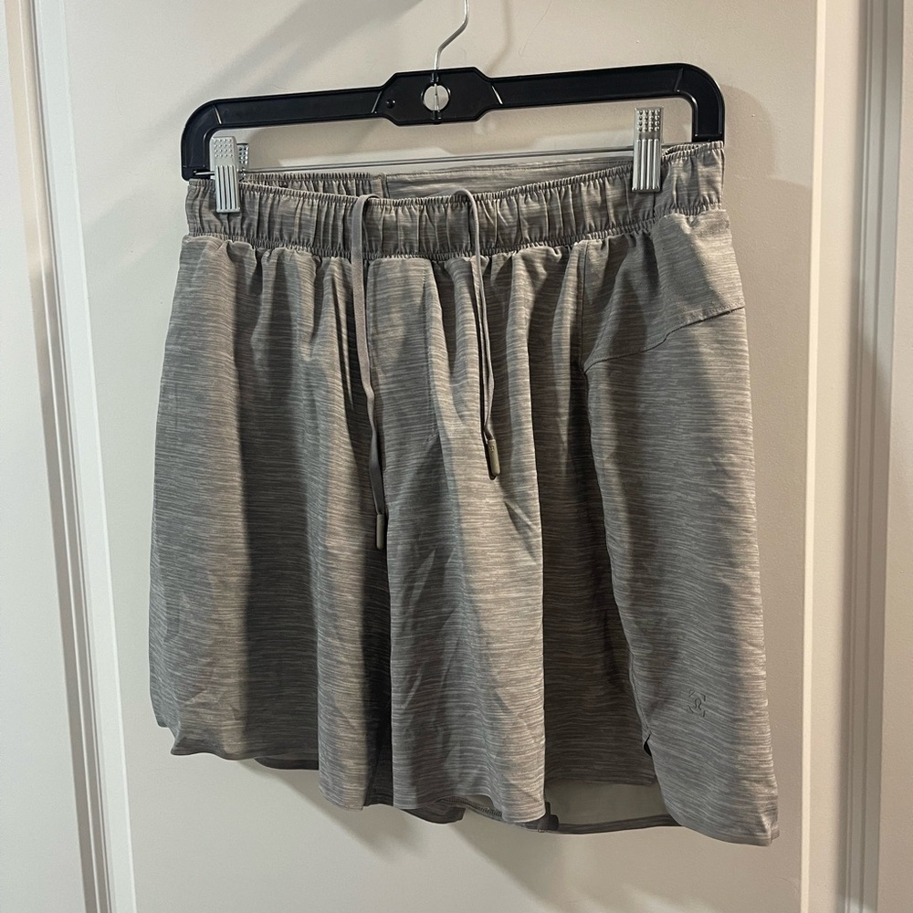 Lululemon Gray Drawstring Shorts Size Medium Good Condition